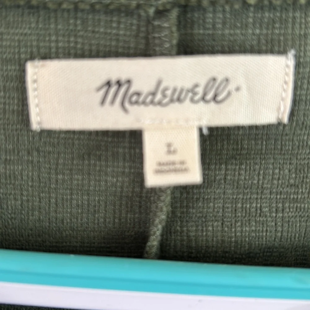 Madewell army green dress - Picture 3 of 5